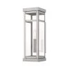 Hopewell 1-Light Brushed Nickel Outdoor Wall Lantern Sconce by Livex Lighting