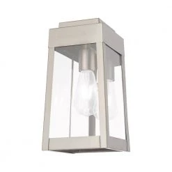 Oslo 1 Light Brushed Nickel Outdoor Wall Sconce by Livex Lighting 17 Oslo 1 Light Brushed Nickel Outdoor Wall Sconce by Livex Lighting -Livex Lighting shop brushed nickel livex lighting outdoor sconces 20852 91 1f 1000