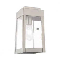 Oslo 1 Light Brushed Nickel Outdoor Wall Sconce by Livex Lighting 19 Oslo 1 Light Brushed Nickel Outdoor Wall Sconce by Livex Lighting -Livex Lighting shop brushed nickel livex lighting outdoor sconces 20852 91 fa 1000