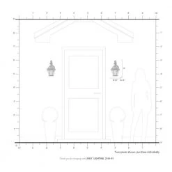 Georgetown 1 Light Brushed Nickel Outdoor Wall Sconce by Livex Lighting -Livex Lighting shop brushed nickel livex lighting outdoor sconces 2161 91 66 1000