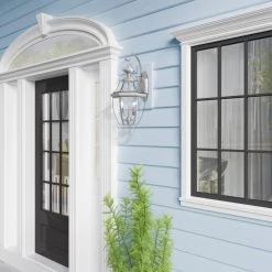 Monterey 2 Light Brushed Nickel Outdoor Wall Sconce by Livex Lighting 16 Monterey 2 Light Brushed Nickel Outdoor Wall Sconce by Livex Lighting -Livex Lighting shop brushed nickel livex lighting outdoor sconces 2251 91 fa 1000