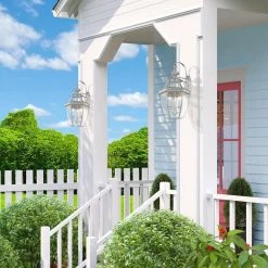 Monterey 3 Light Brushed Nickel Outdoor Wall Sconce by Livex Lighting 13 Monterey 3 Light Brushed Nickel Outdoor Wall Sconce by Livex Lighting -Livex Lighting shop brushed nickel livex lighting outdoor sconces 2351 91 40 1000