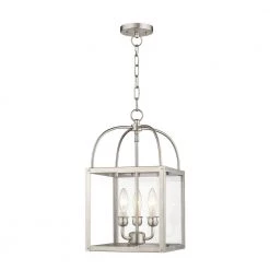 Milford 3 Light Brushed Nickel Convertible Mini Pendant/Ceiling Mount by Livex Lighting -Livex Lighting shop brushed nickel livex lighting pendant lights 4037 91 4f 1000