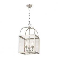 Milford 3 Light Brushed Nickel Convertible Mini Pendant/Ceiling Mount by Livex Lighting -Livex Lighting shop brushed nickel livex lighting pendant lights 4037 91 76 1000