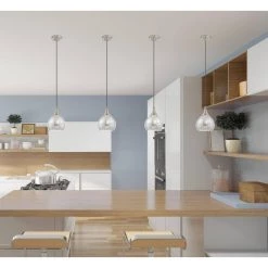 Art Glass Mini Pendants 1 Light Brushed Nickel Mini Pendant by Livex Lighting -Livex Lighting shop brushed nickel livex lighting pendant lights 40645 91 1d 1000