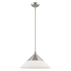 Stockholm 1 Light Brushed Nickel Mini Pendant by Livex Lighting 18 Stockholm 1 Light Brushed Nickel Mini Pendant by Livex Lighting -Livex Lighting shop brushed nickel livex lighting pendant lights 40687 91 4f 1000