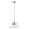 Stockholm 1 Light Brushed Nickel Mini Pendant by Livex Lighting