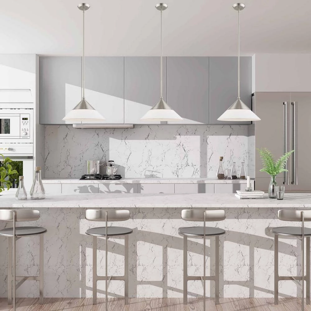 Stockholm 1 Light Brushed Nickel Mini Pendant by Livex Lighting 4 Stockholm 1 Light Brushed Nickel Mini Pendant by Livex Lighting - Image 4