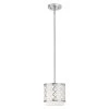 Arabesque 1 Light Brushed Nickel Mini Pendant by Livex Lighting