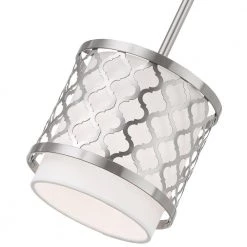 Arabesque 1 Light Brushed Nickel Mini Pendant by Livex Lighting -Livex Lighting shop brushed nickel livex lighting pendant lights 41101 91 fa 1000