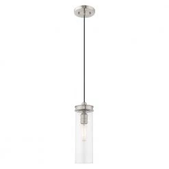 Art Glass Mini Pendants 1 Light Brushed Nickel Mini Pendant by Livex Lighting -Livex Lighting shop brushed nickel livex lighting pendant lights 41236 91 4f 1000