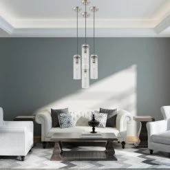 Art Glass Mini Pendants 1 Light Brushed Nickel Mini Pendant by Livex Lighting -Livex Lighting shop brushed nickel livex lighting pendant lights 41236 91 a0 1000