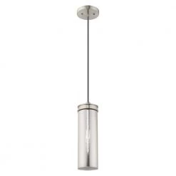 Art Glass Mini Pendants 1 Light Brushed Nickel Mini Pendant by Livex Lighting 18 Art Glass Mini Pendants 1 Light Brushed Nickel Mini Pendant by Livex Lighting -Livex Lighting shop brushed nickel livex lighting pendant lights 41241 91 1f 1000
