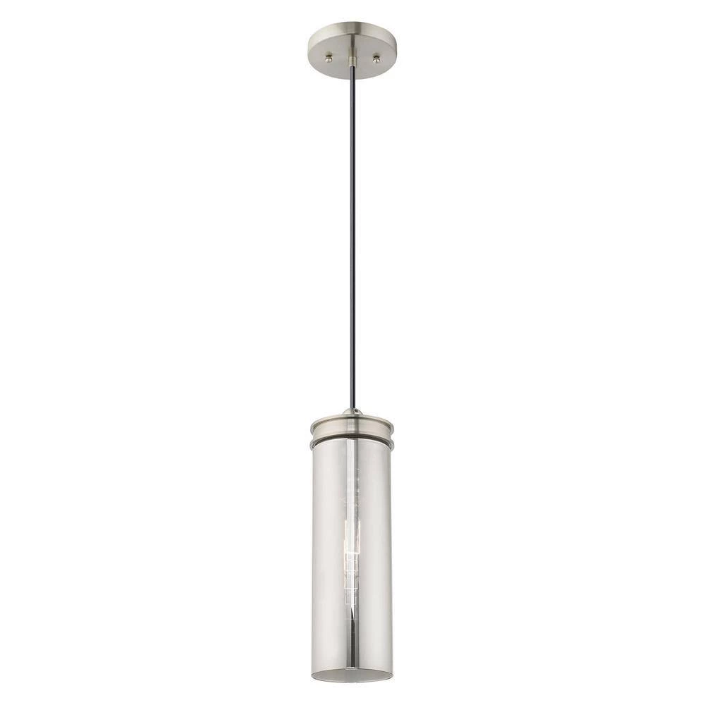 Art Glass Mini Pendants 1 Light Brushed Nickel Mini Pendant by Livex Lighting 9 Art Glass Mini Pendants 1 Light Brushed Nickel Mini Pendant by Livex Lighting - Image 9
