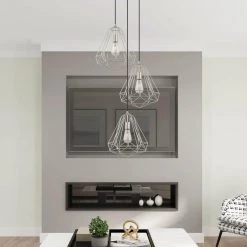 Geometric Shade Mini Pendants 1 Light Brushed Nickel Mini Pendant by Livex Lighting -Livex Lighting shop brushed nickel livex lighting pendant lights 41324 91 1d 1000