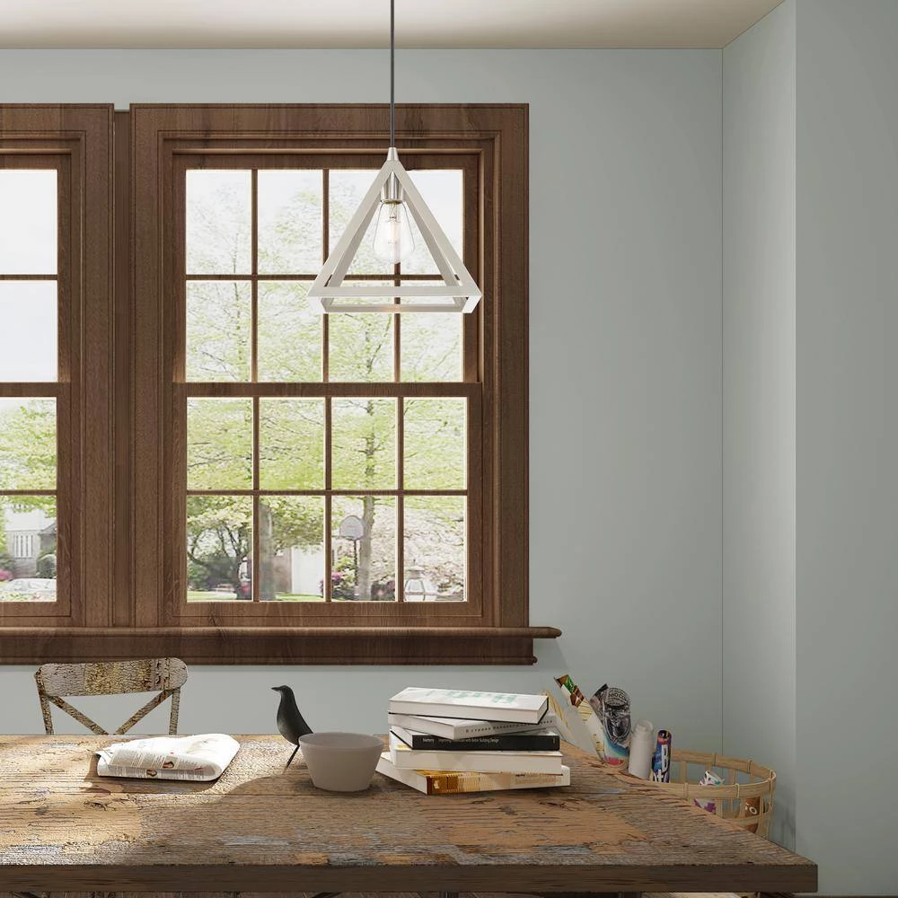 Geometric Shade Mini Pendants 1 Light Brushed Nickel Mini Pendant by Livex Lighting 5 Geometric Shade Mini Pendants 1 Light Brushed Nickel Mini Pendant by Livex Lighting - Image 5