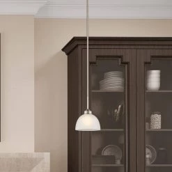 Somerset 1 Light Brushed Nickel Mini Pendant by Livex Lighting -Livex Lighting shop brushed nickel livex lighting pendant lights 4210 91 1d 1000