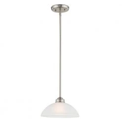 Somerset 1 Light Brushed Nickel Pendant by Livex Lighting -Livex Lighting shop brushed nickel livex lighting pendant lights 4211 91 44 1000