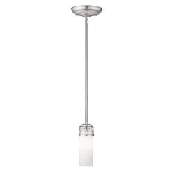 Westfield 1 Light Brushed Nickel Pendant by Livex Lighting -Livex Lighting shop brushed nickel livex lighting pendant lights 4720 91 4f 1000