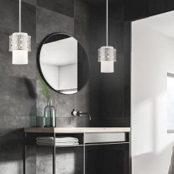 Calinda 1 Light Brushed Nickel Mini Pendant by Livex Lighting -Livex Lighting shop brushed nickel livex lighting pendant lights 49861 91 1d 1000