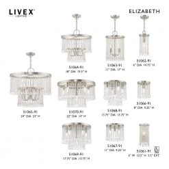 Elizabeth 2 Light Brushed Nickel Mini Pendant by Livex Lighting -Livex Lighting shop brushed nickel livex lighting pendant lights 51063 91 44 1000
