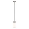 Weston 1 Light Brushed Nickel Mini Pendant by Livex Lighting