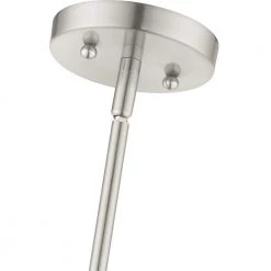 Meridian 1 Light Brushed Nickel Mini Pendant by Livex Lighting -Livex Lighting shop brushed nickel livex lighting pendant lights 52130 91 76 1000