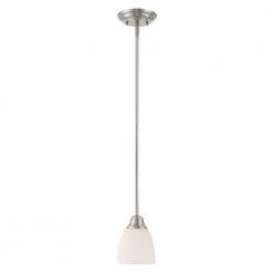 Somerville 1 Light Brushed Nickel Mini Pendant by Livex Lighting -Livex Lighting shop brushed nickel livex lighting pendant lights 53850 91 c3 1000
