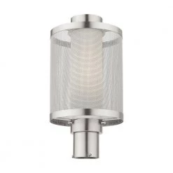 Nottingham 1 Light Brushed Nickel Outdoor Post Top Lantern by Livex Lighting -Livex Lighting shop brushed nickel livex lighting post light sets 20686 91 1f 1000