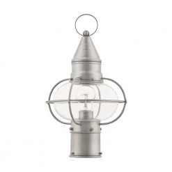 Newburyport 1 Light Brushed Nickel Outdoor Post Top Lantern by Livex Lighting -Livex Lighting shop brushed nickel livex lighting post light sets 26902 91 c3 1000
