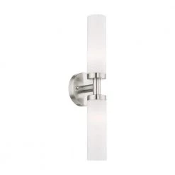 Aero 2 Light Brushed Nickel ADA Bath Vanity by Livex Lighting -Livex Lighting shop brushed nickel livex lighting vanity lighting 10104 91 1f 1000