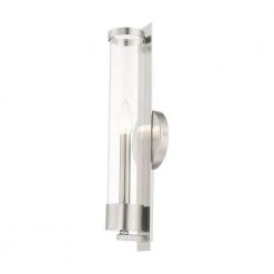 Castleton 1 Light Brushed Nickel ADA Single Sconce by Livex Lighting -Livex Lighting shop brushed nickel livex lighting vanity lighting 10142 91 44 1000