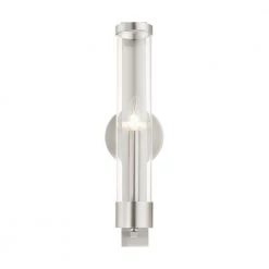 Castleton 1 Light Brushed Nickel ADA Single Sconce by Livex Lighting -Livex Lighting shop brushed nickel livex lighting vanity lighting 10142 91 4f 1000