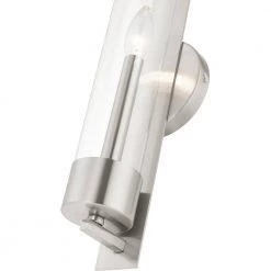 Castleton 1 Light Brushed Nickel ADA Single Sconce by Livex Lighting -Livex Lighting shop brushed nickel livex lighting vanity lighting 10142 91 76 1000