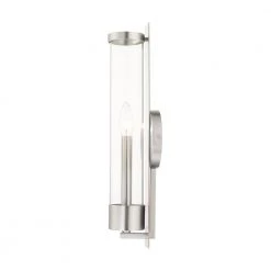 Castleton 1 Light Brushed Nickel ADA Single Sconce by Livex Lighting -Livex Lighting shop brushed nickel livex lighting vanity lighting 10142 91 fa 1000