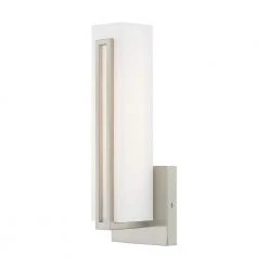 Fulton LED Light Brushed Nickel ADA Wall Sconce by Livex Lighting
