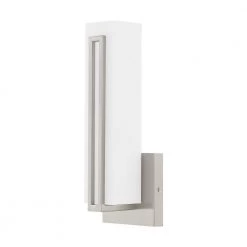 Fulton LED Light Brushed Nickel ADA Wall Sconce by Livex Lighting -Livex Lighting shop brushed nickel livex lighting vanity lighting 10190 91 c3 1000