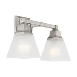 Mission 2 Light Brushed Nickel Bath Vanity by Livex Lighting 11 Mission 2 Light Brushed Nickel Bath Vanity by Livex Lighting -Livex Lighting shop brushed nickel livex lighting vanity lighting 1032 91 44 1000