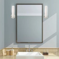 Visby LED Light Brushed Nickel ADA Wall Sconce by Livex Lighting -Livex Lighting shop brushed nickel livex lighting vanity lighting 10351 91 40 1000