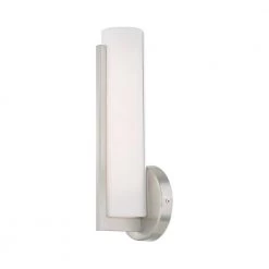 Visby LED Light Brushed Nickel ADA Wall Sconce by Livex Lighting -Livex Lighting shop brushed nickel livex lighting vanity lighting 10351 91 44 1000