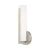 Visby LED Light Brushed Nickel ADA Wall Sconce by Livex Lighting