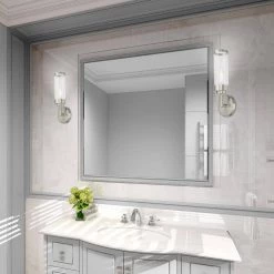 Hillcrest 1 Light Brushed Nickel ADA Wall Sconce by Livex Lighting -Livex Lighting shop brushed nickel livex lighting vanity lighting 10361 91 1d 1000