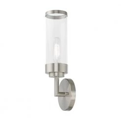 Hillcrest 1 Light Brushed Nickel ADA Wall Sconce by Livex Lighting -Livex Lighting shop brushed nickel livex lighting vanity lighting 10361 91 44 1000