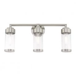 Hillcrest 3 Light Brushed Nickel Bath Vanity by Livex Lighting -Livex Lighting shop brushed nickel livex lighting vanity lighting 10363 91 4f 1000