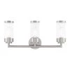 Hillcrest 3 Light Brushed Nickel Bath Vanity by Livex Lighting