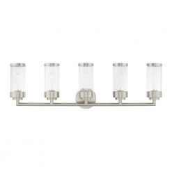 Hillcrest 5 Light Brushed Nickel Bath Vanity by Livex Lighting -Livex Lighting shop brushed nickel livex lighting vanity lighting 10365 91 c3 1000