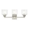 Aragon 3 Light Brushed Nickel Bath Vanity by Livex Lighting