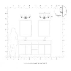Aragon 3 Light Brushed Nickel Bath Vanity by Livex Lighting -Livex Lighting shop brushed nickel livex lighting vanity lighting 10383 91 66 1000