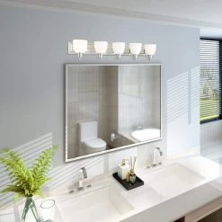 Springfield 5 Light Brushed Nickel Bath Vanity by Livex Lighting -Livex Lighting shop brushed nickel livex lighting vanity lighting 10505 91 4f 1000