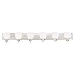 Springfield 6 Light Brushed Nickel Bath Vanity by Livex Lighting -Livex Lighting shop brushed nickel livex lighting vanity lighting 10506 91 4f 1000